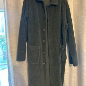 Women's Green Long Coat